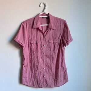 EDDIE BAUER Vintage Pink Cotton Blouse